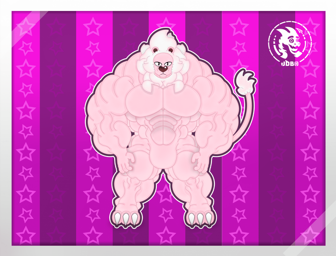 He back's Steven Lion from © Steven Universe
